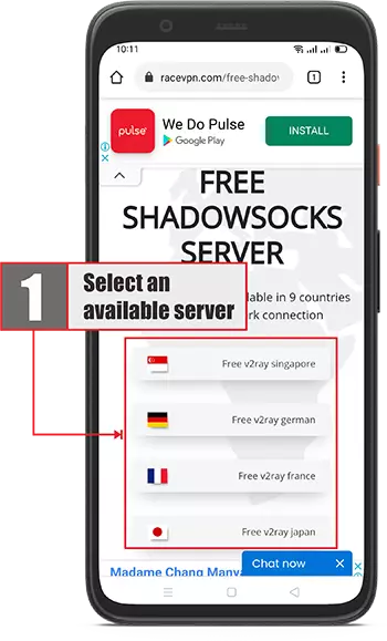 The third step is how to use shadowsocks on android
