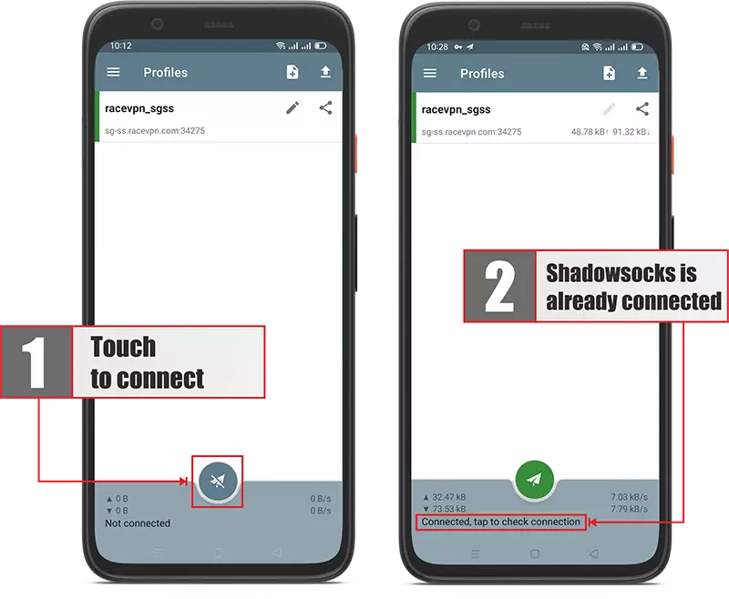 The seventh step is how to use shadowsocks on android