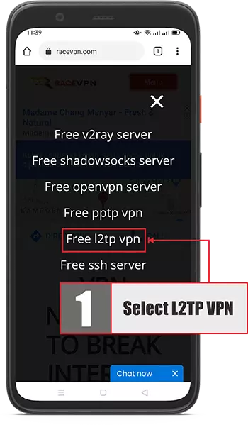 The second step is how to use l2tp vpn on android