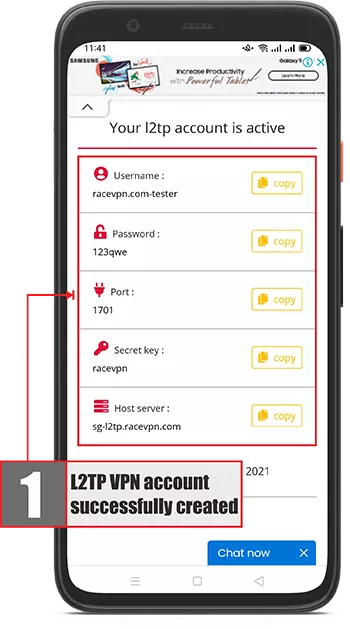 The fifth step is how to use l2tp vpn on android