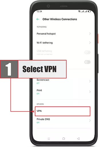 The sixth step is how to use l2tp vpn on android