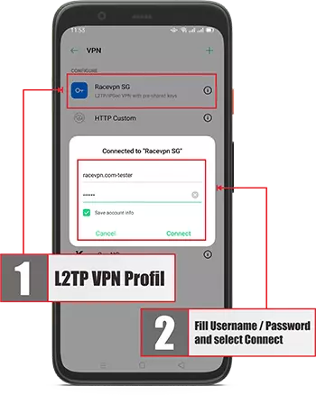 The ninth step is how to use l2tp vpn on android