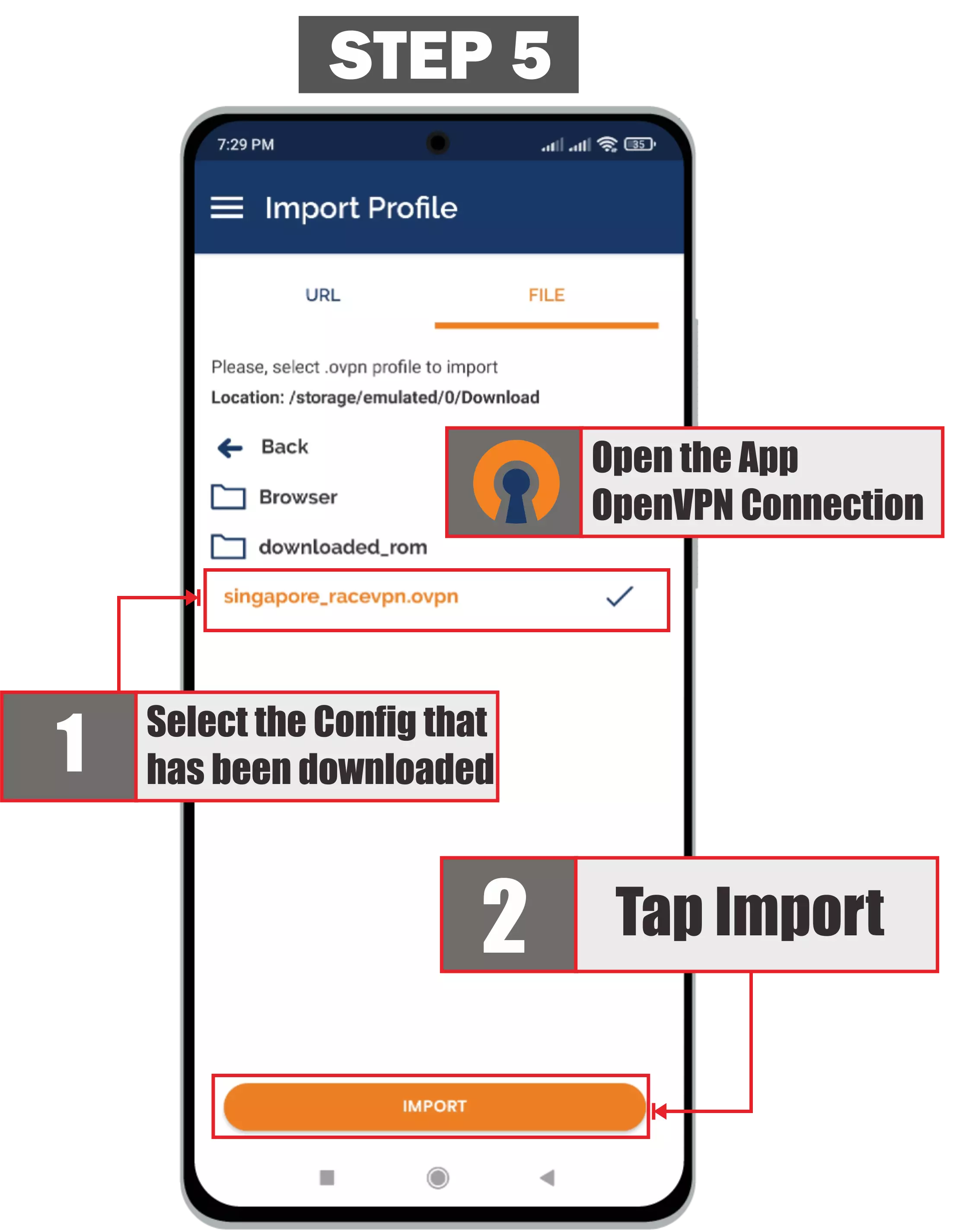 The first step is how to use openvpn on android The first step is how to use openvpn on android