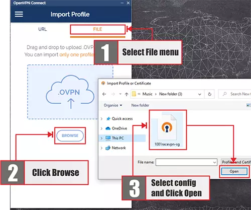 The first step is how to use openvpn on windows