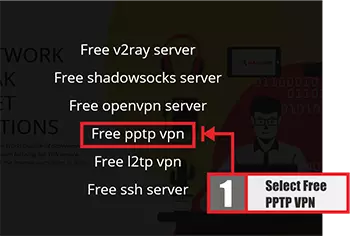 The second step is how to use pptp vpn on windows