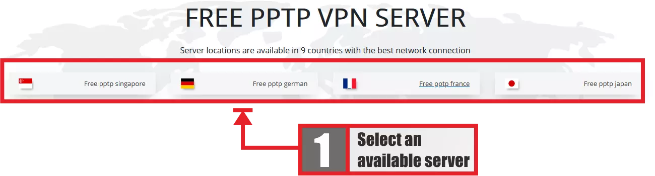 The third step is how to use pptp vpn on windows