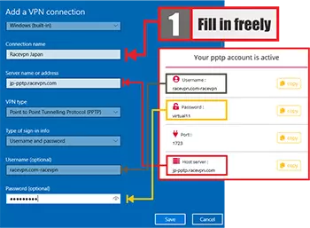 The eighth step is how to use pptp vpn on windows