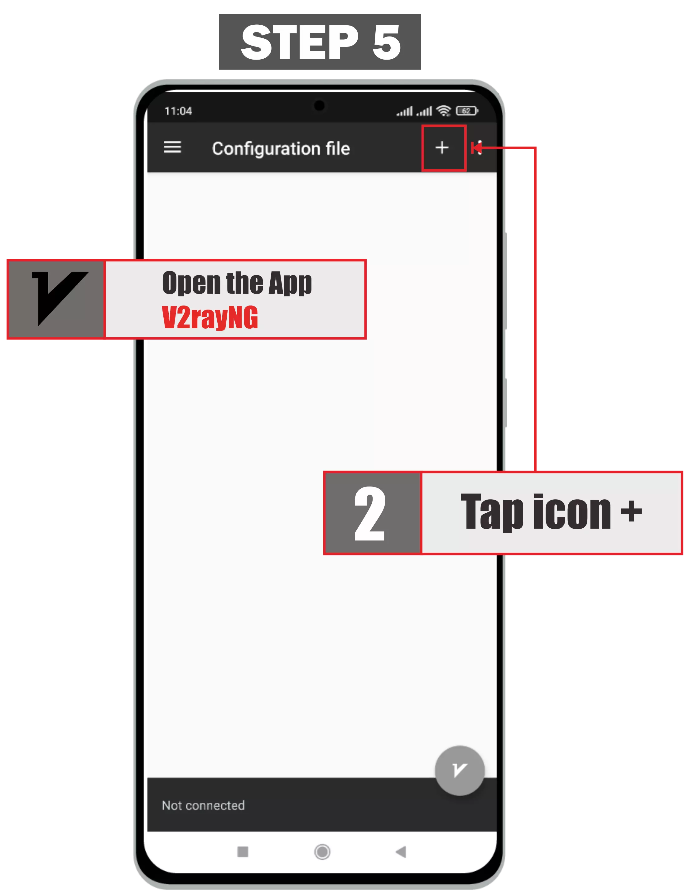 The first step is how to use v2ray on android