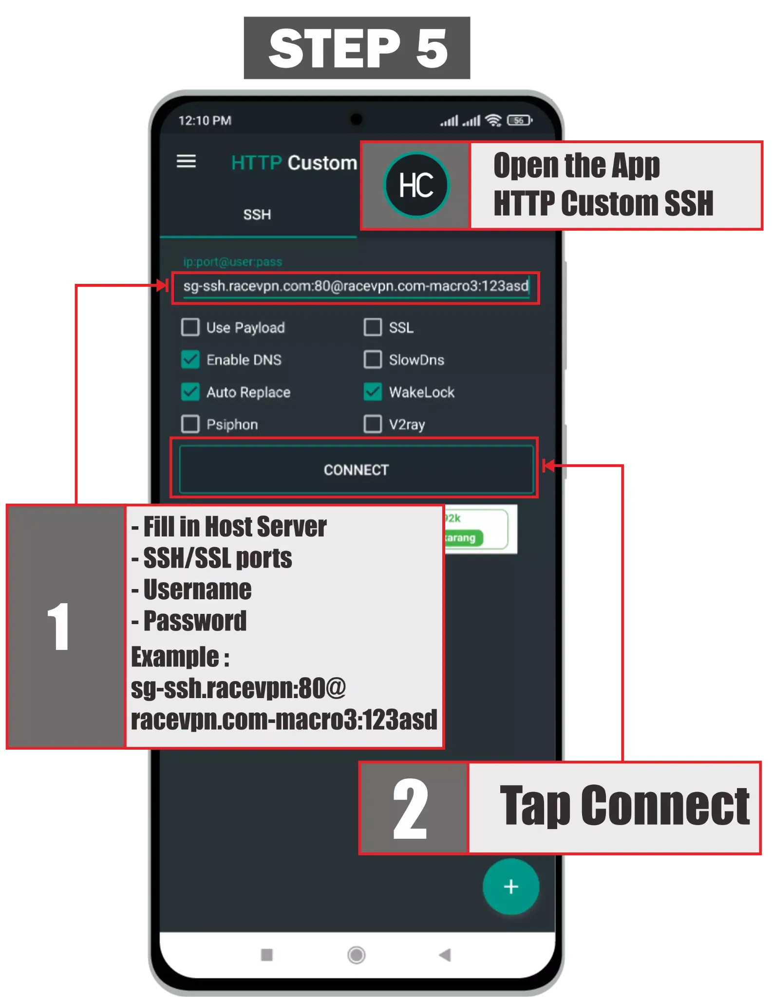 Configure SSL or Stunnel Mode - OpenSSH on Android