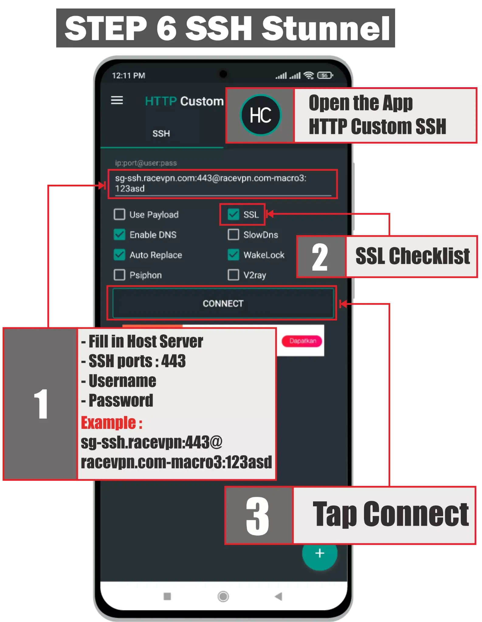 Connect the SSH Profile - OpenSSH on Android