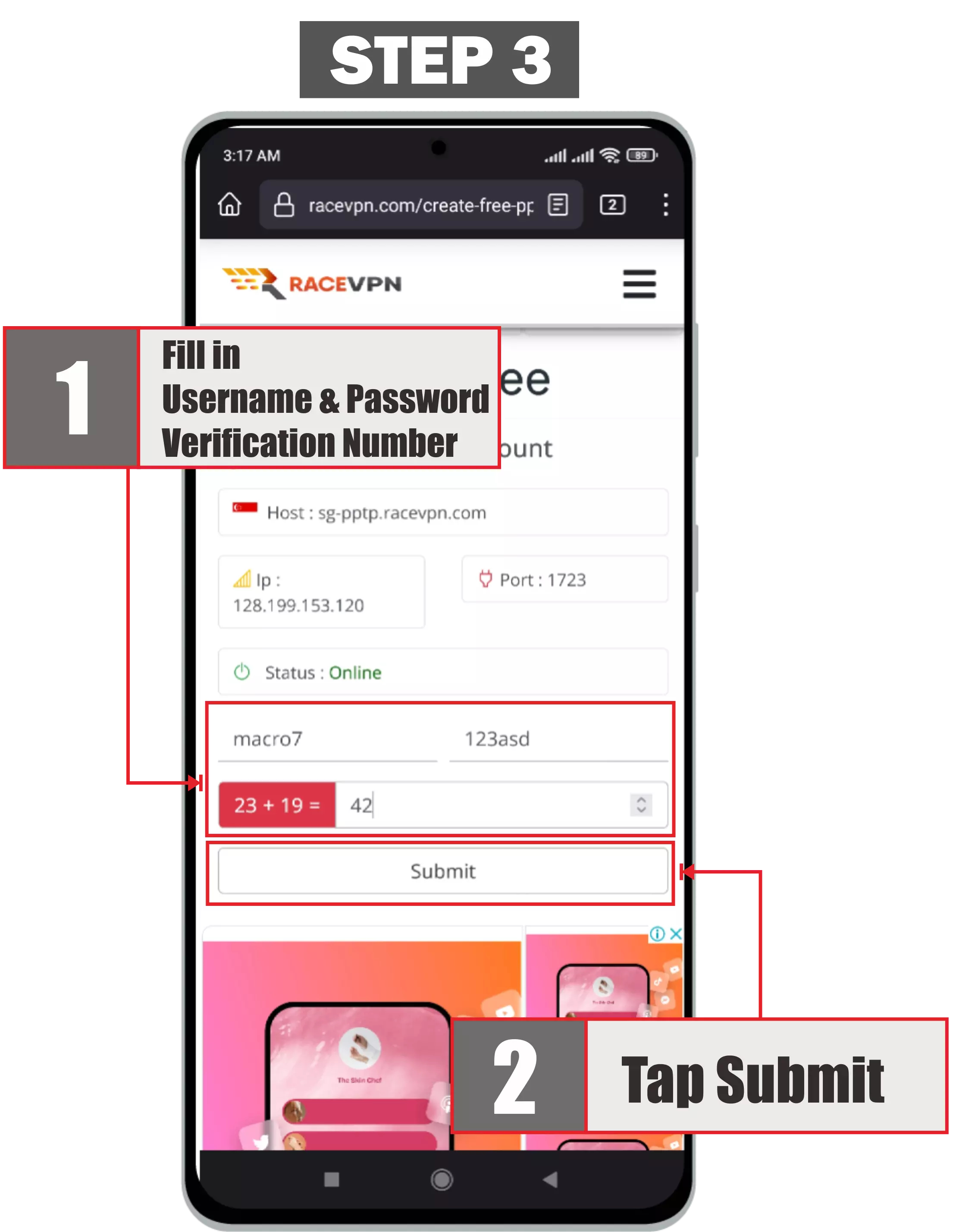 Choose PPTP as the VPN Type - PPTP VPN on Android