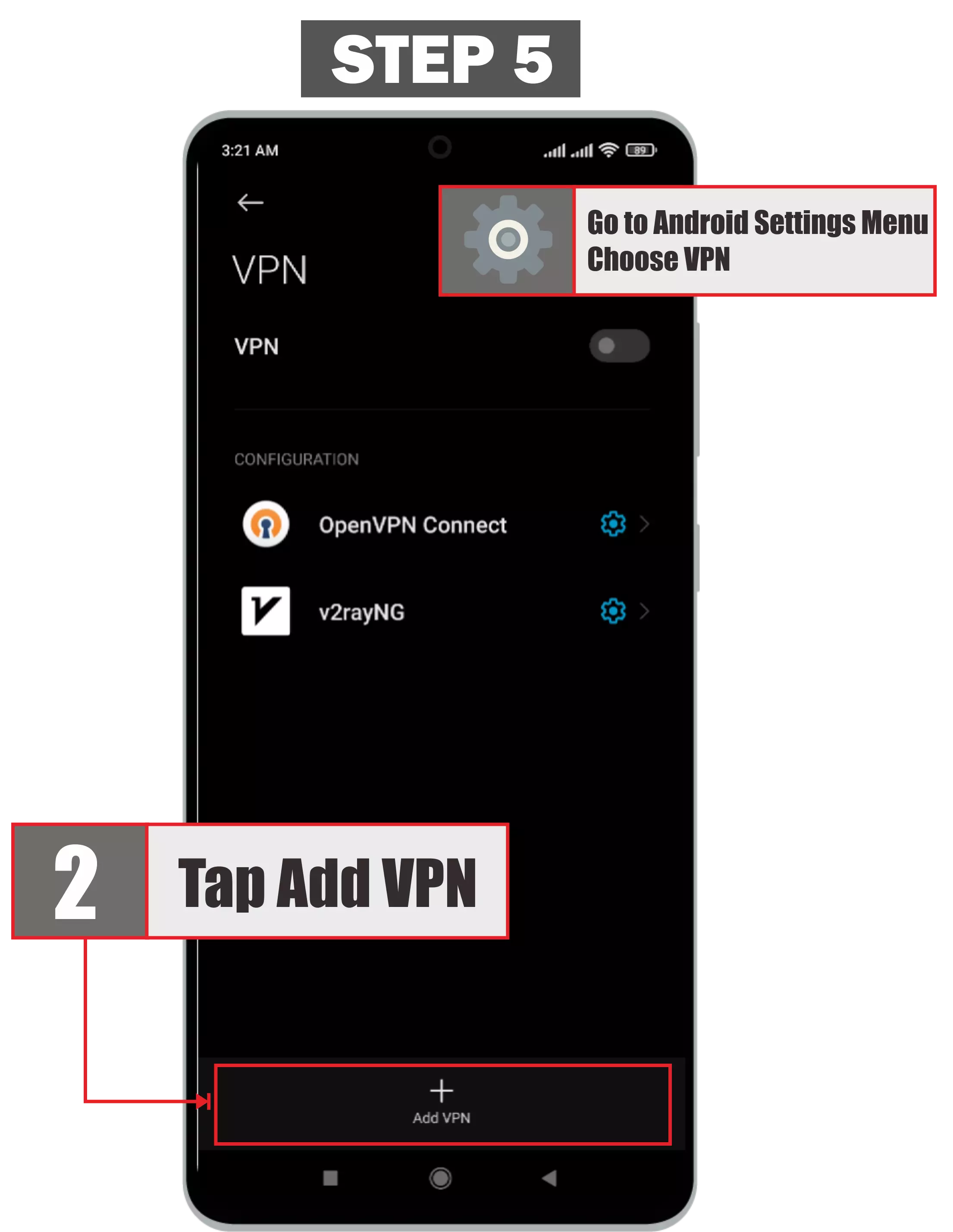 Save the PPTP Profile - PPTP VPN on Android