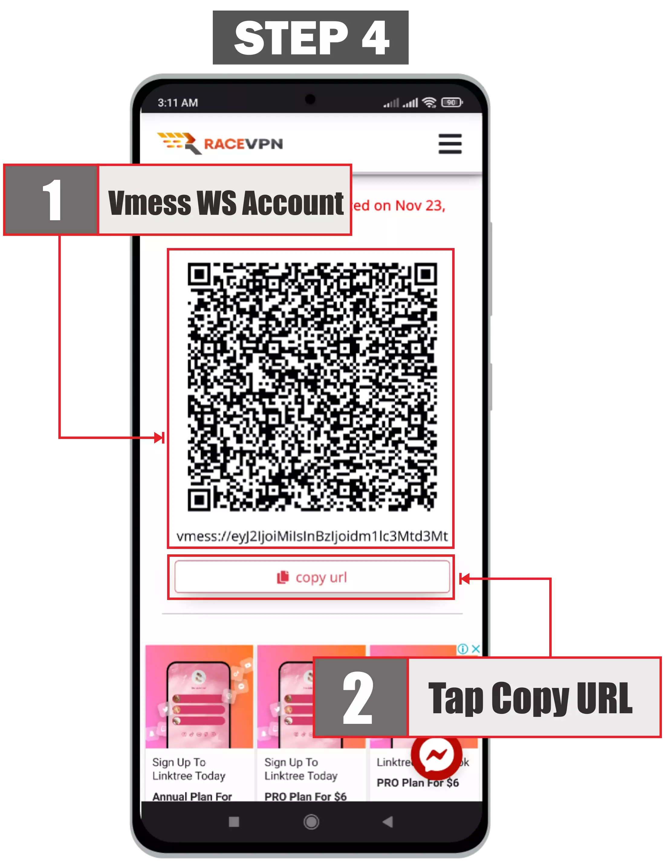 Import URL or Scan QR Code on Android